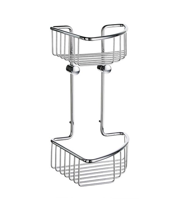 DK1021 - držalo za v tuš - dvojno - krom sijaj