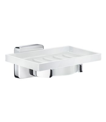 OK342P - držalo za milo - krom sijaj & porcelan